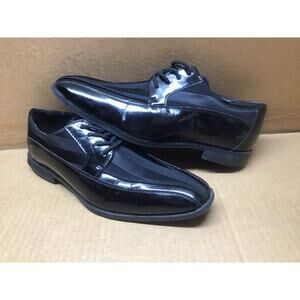 Stacy Adams Royalty Tuxedo Dress Shoes Black Lace Up Oxfords 9M